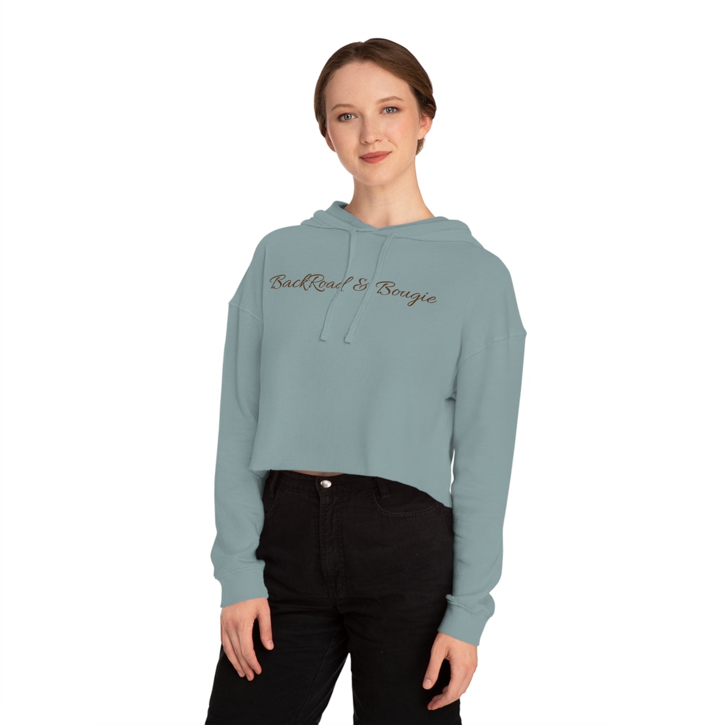 Back Road & Bougie Cropped Hoodie πΎπ€ Cozy Country Style with a Bougie Twist