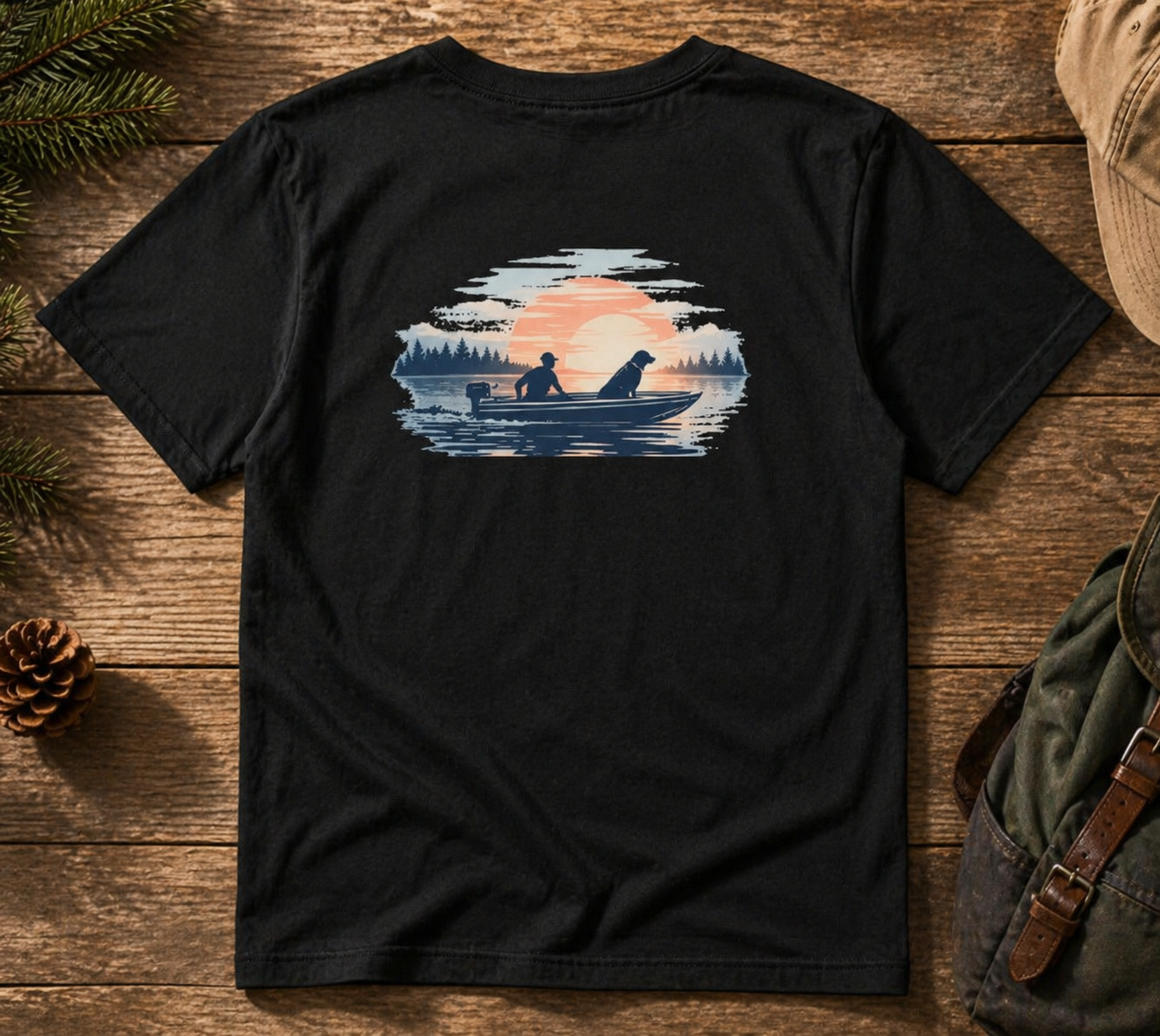 Fishing & Man’s Best Friend T-Shirt