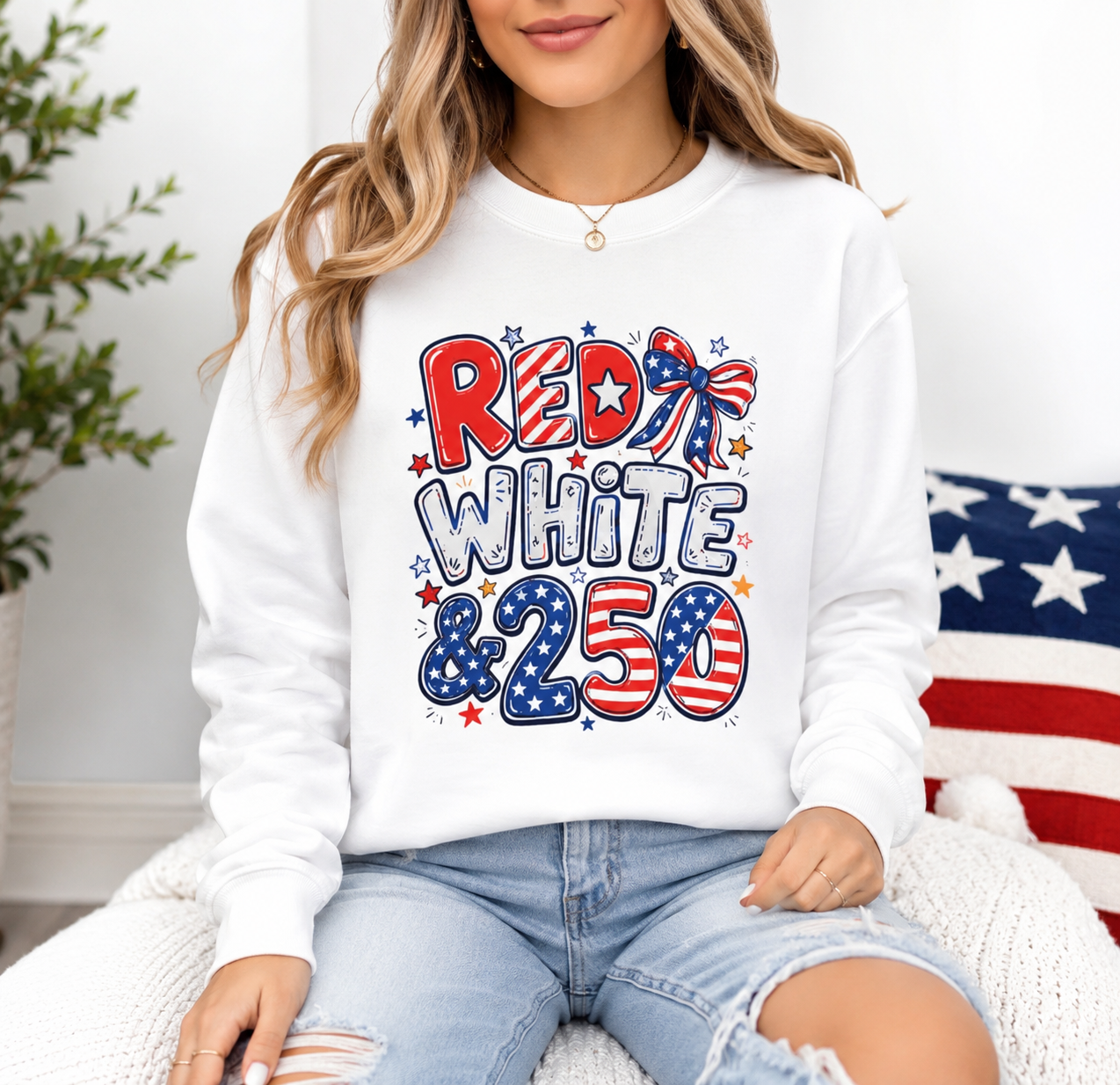 🇺🇸🤎 Stars, Stripes & Summer Nights Crewneck