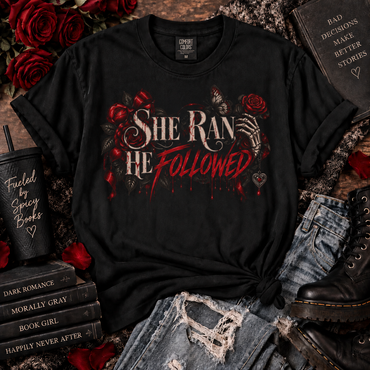 🖤 She Ran, He Followed