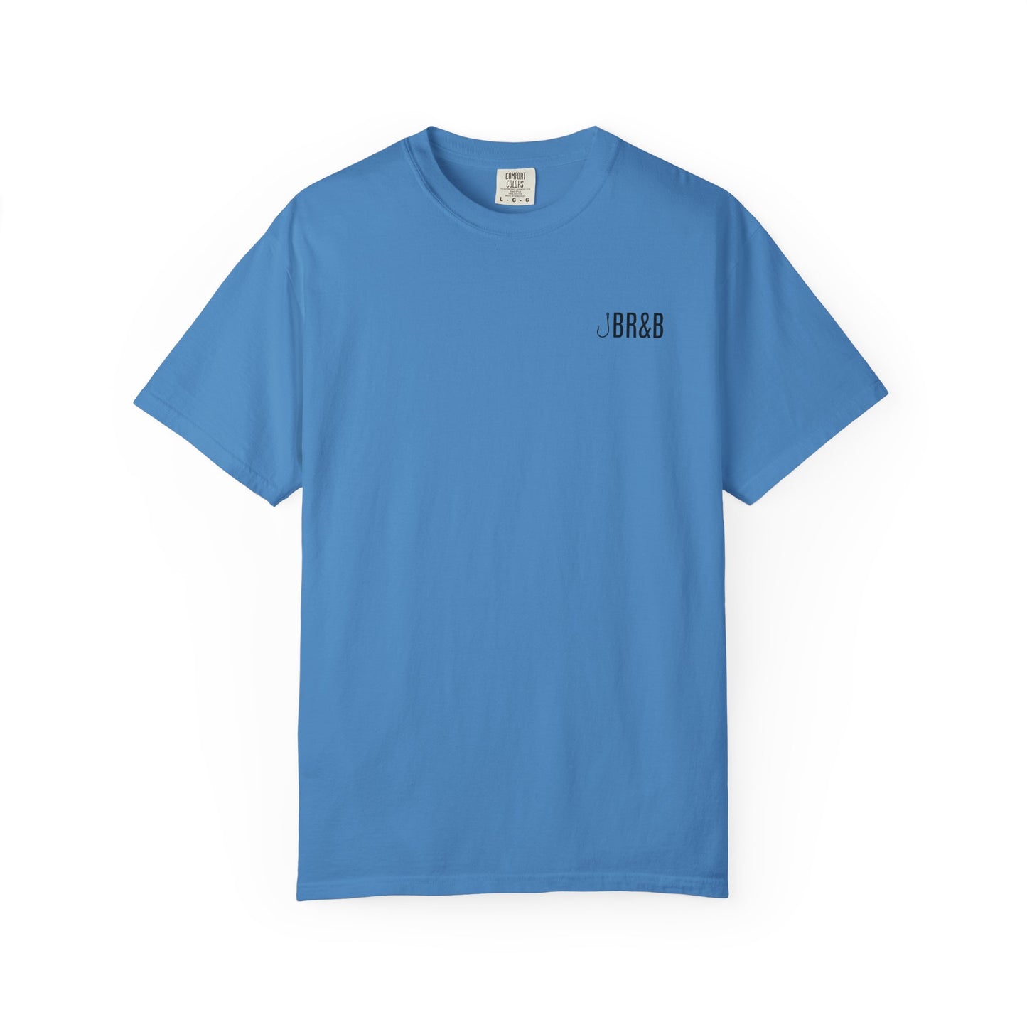 Trout Fishing Graphic T‑Shirt — Vintage Fly Rod & Hook Design