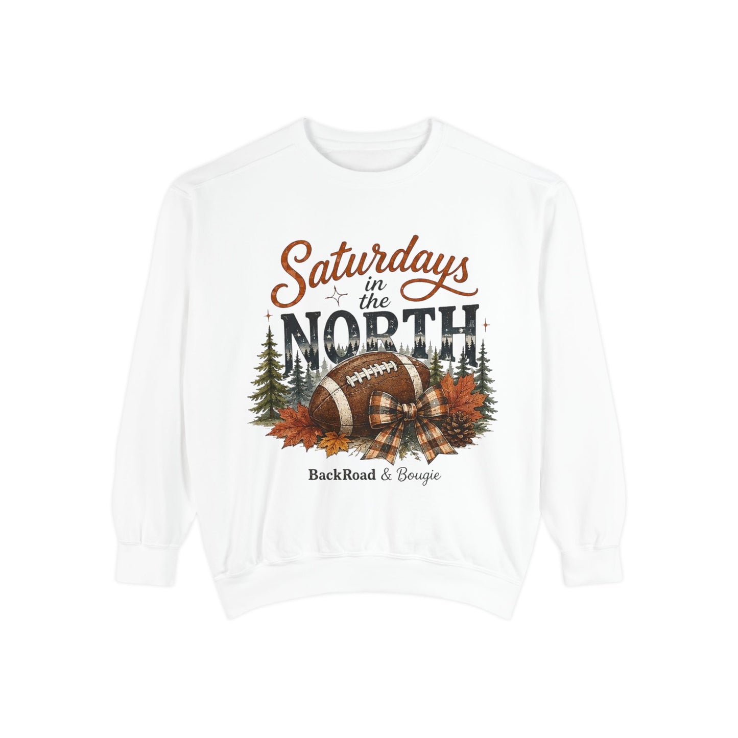 Saturdays in the North Sweatshirt — Vintage Football Fall Crewneck