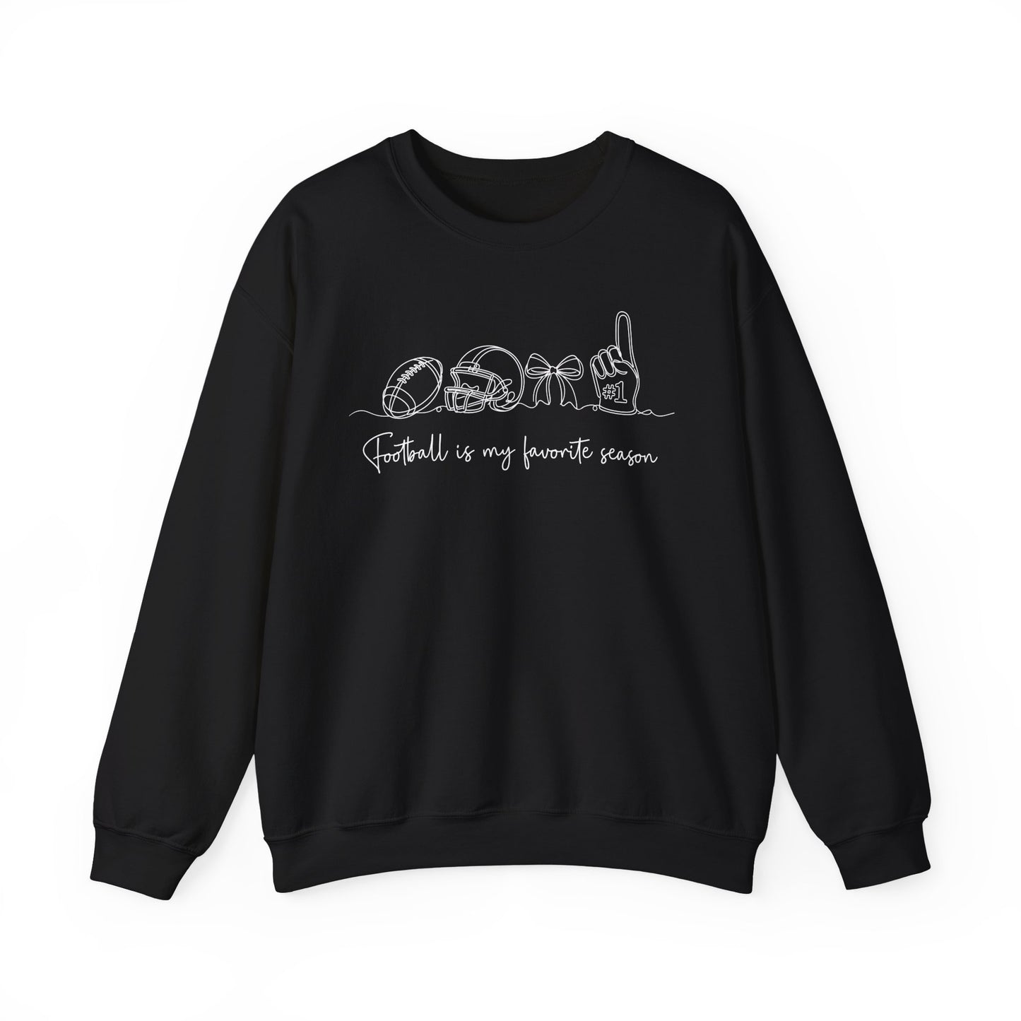 Football Is My Favorite Season Crewneck Sweatshirt