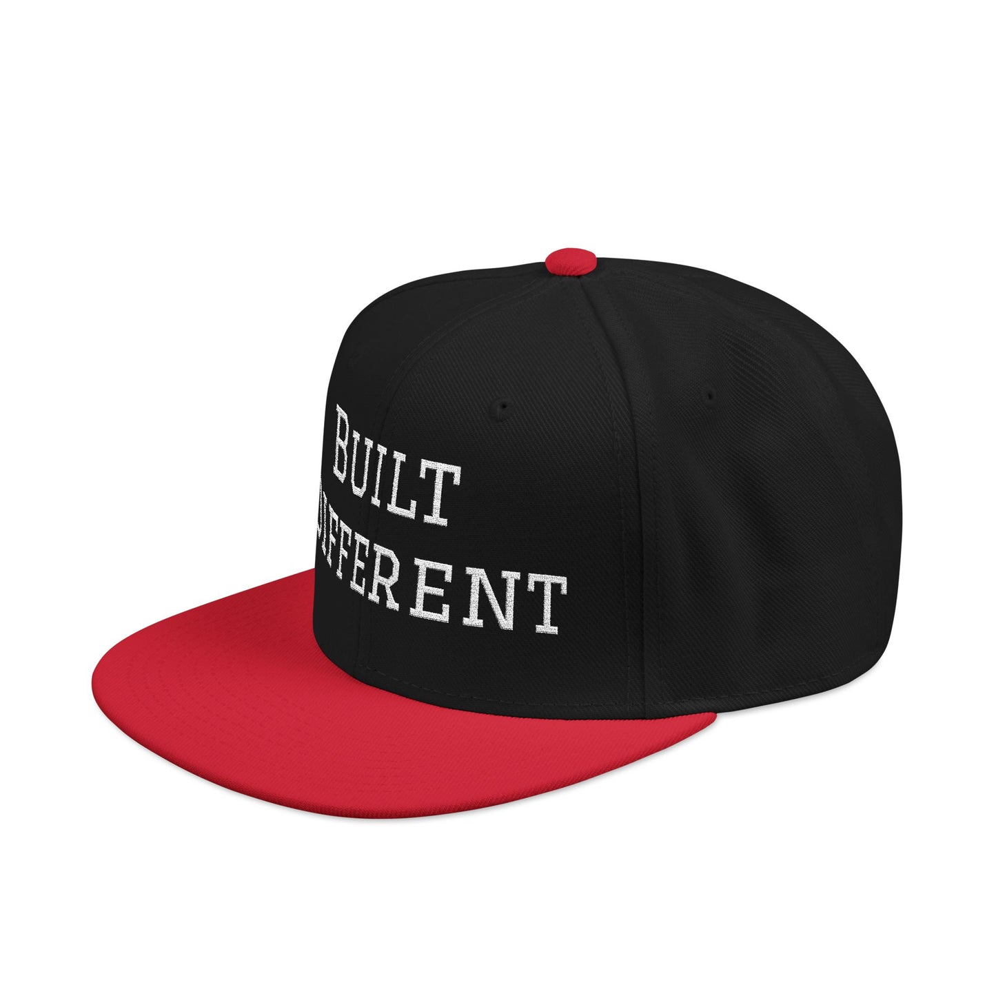 Built Different Embroidered Snapback Hat — Adjustable Streetwear Cap