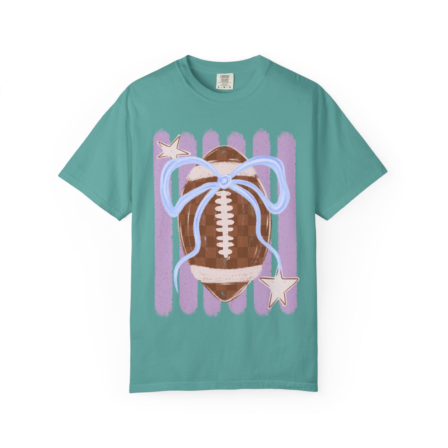 🏈🎀 Football Bow T-shirt