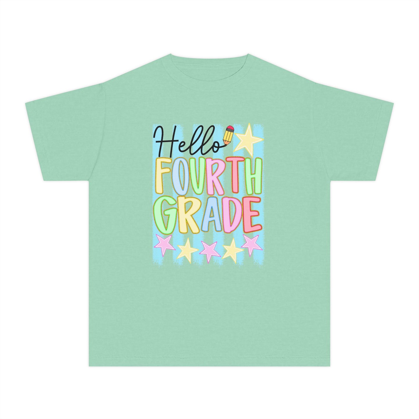🌟📚 Hello Fourth Grade! Youth T‑Shirt