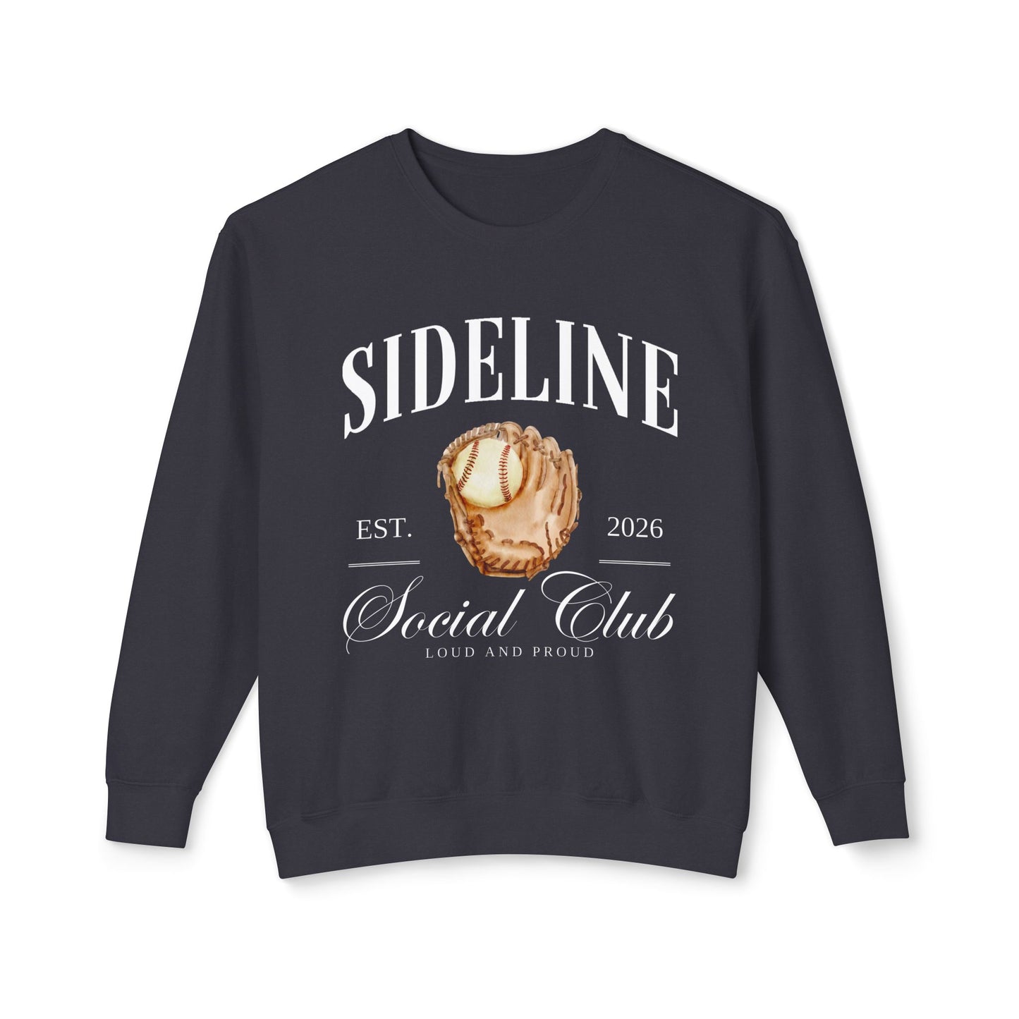 ⚾🤍 Baseball Sideline Social Club • 2026 Crewneck