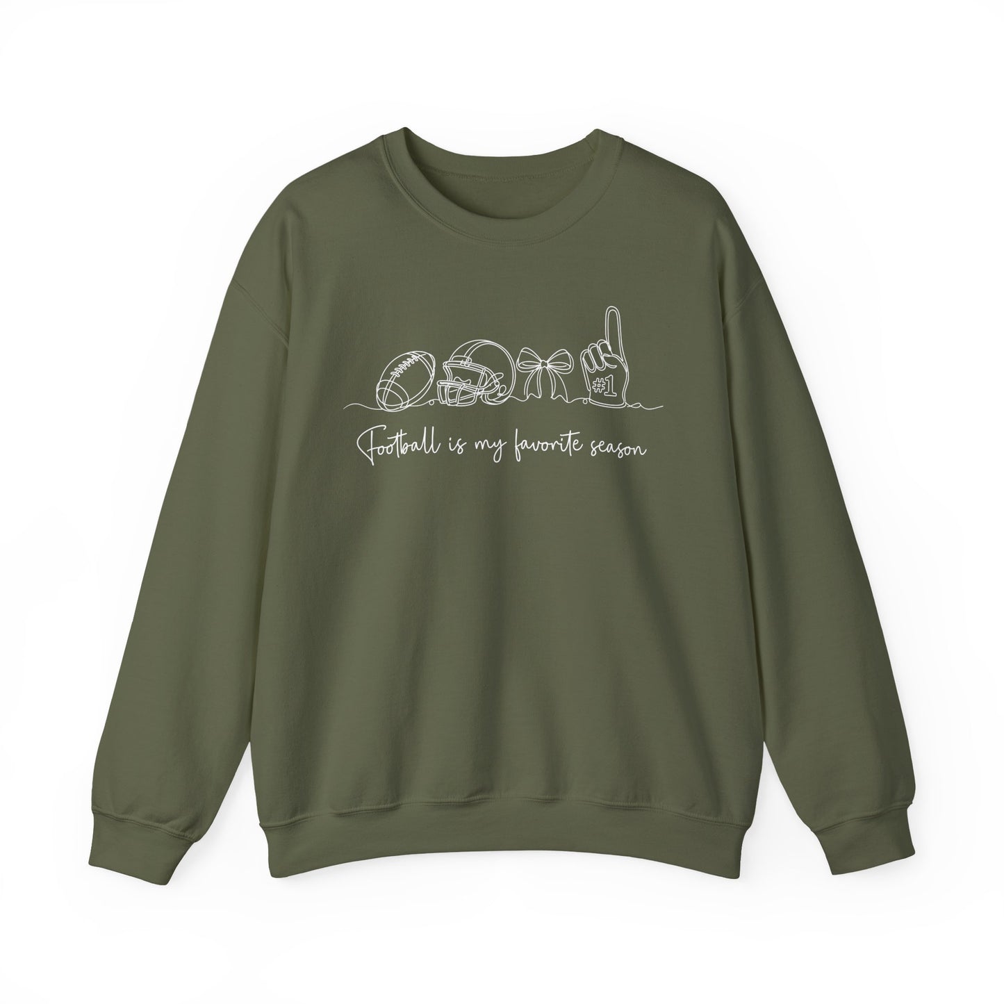 Football Is My Favorite Season Crewneck Sweatshirt