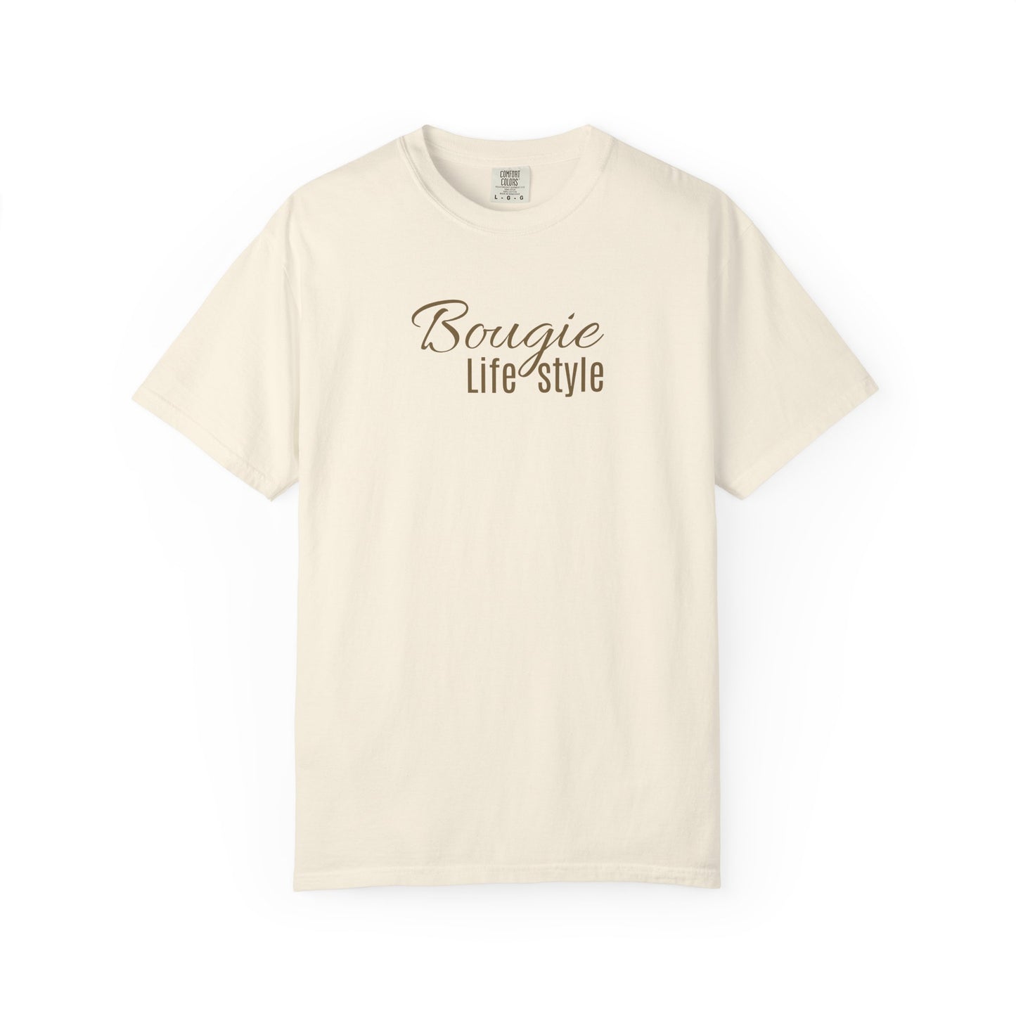Bougie Lifestyle. 🤎✨
 — Chic Script Graphic T‑Shirt