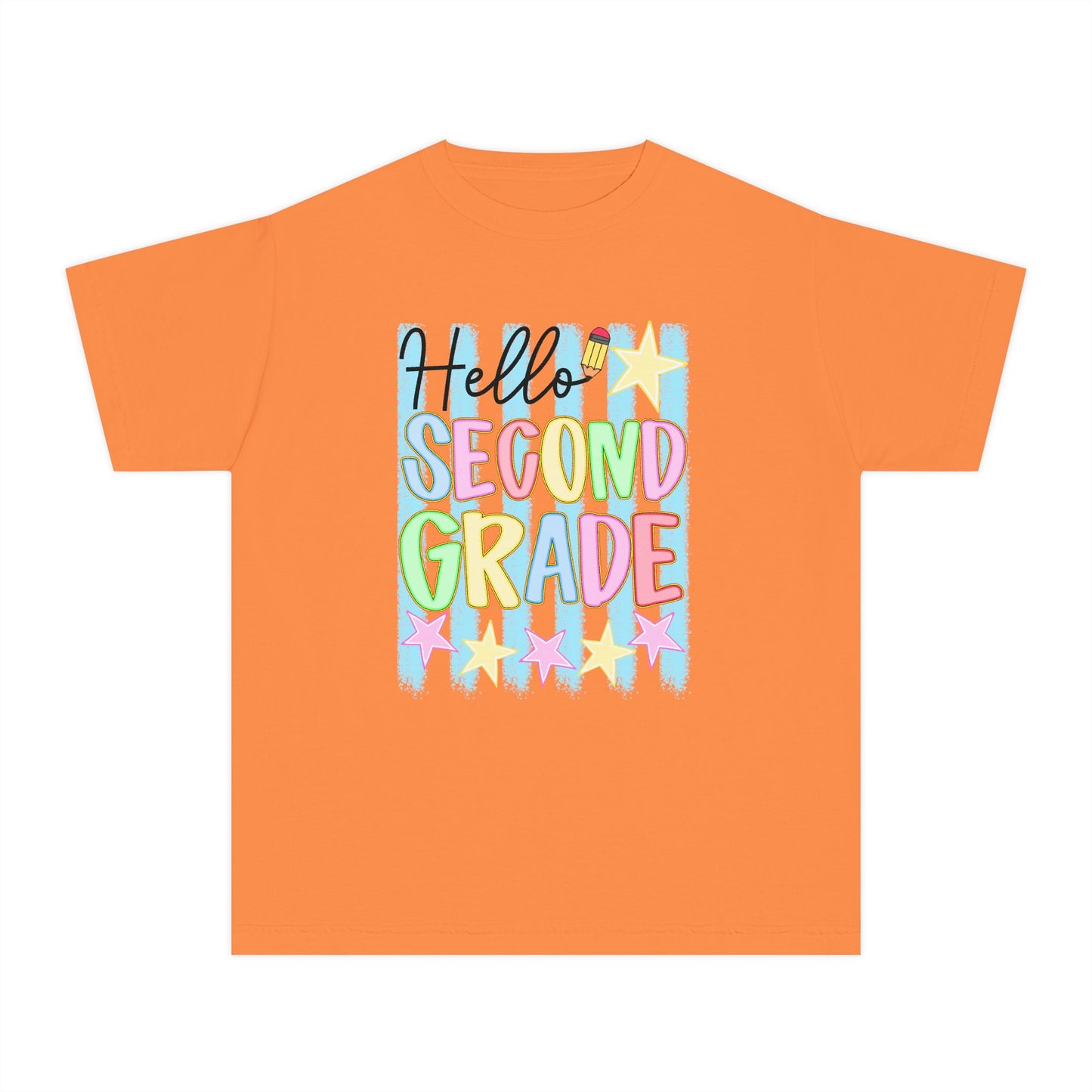 🌟📚 Hello Second Grade! T-Shirt — Bright Back-to-School