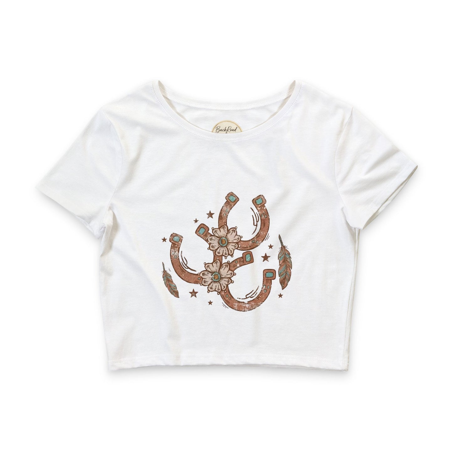 🌸🐴 Lucky Charm Crop Tee