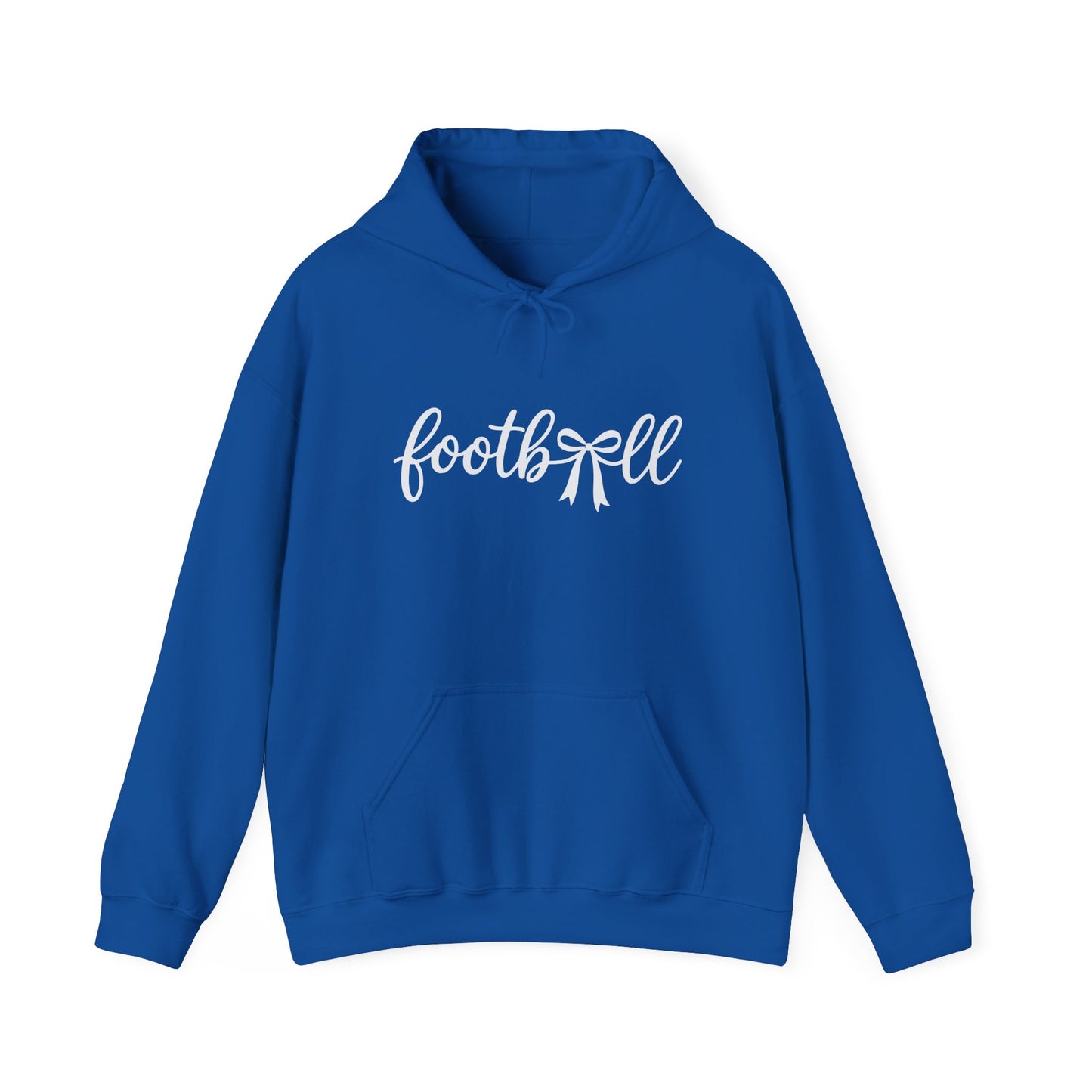 🏈🤍 🎀Football Hooded Sweatshirt