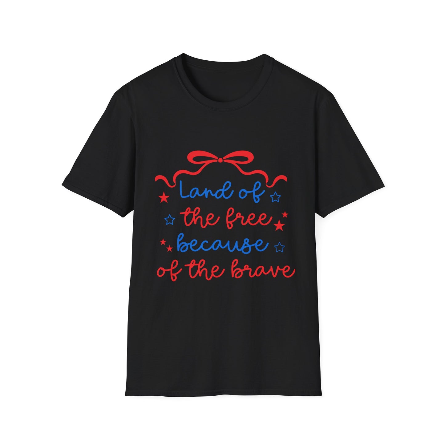 Ladies "Land of the Free Because of the Brave" 4th of July T-Shirt
