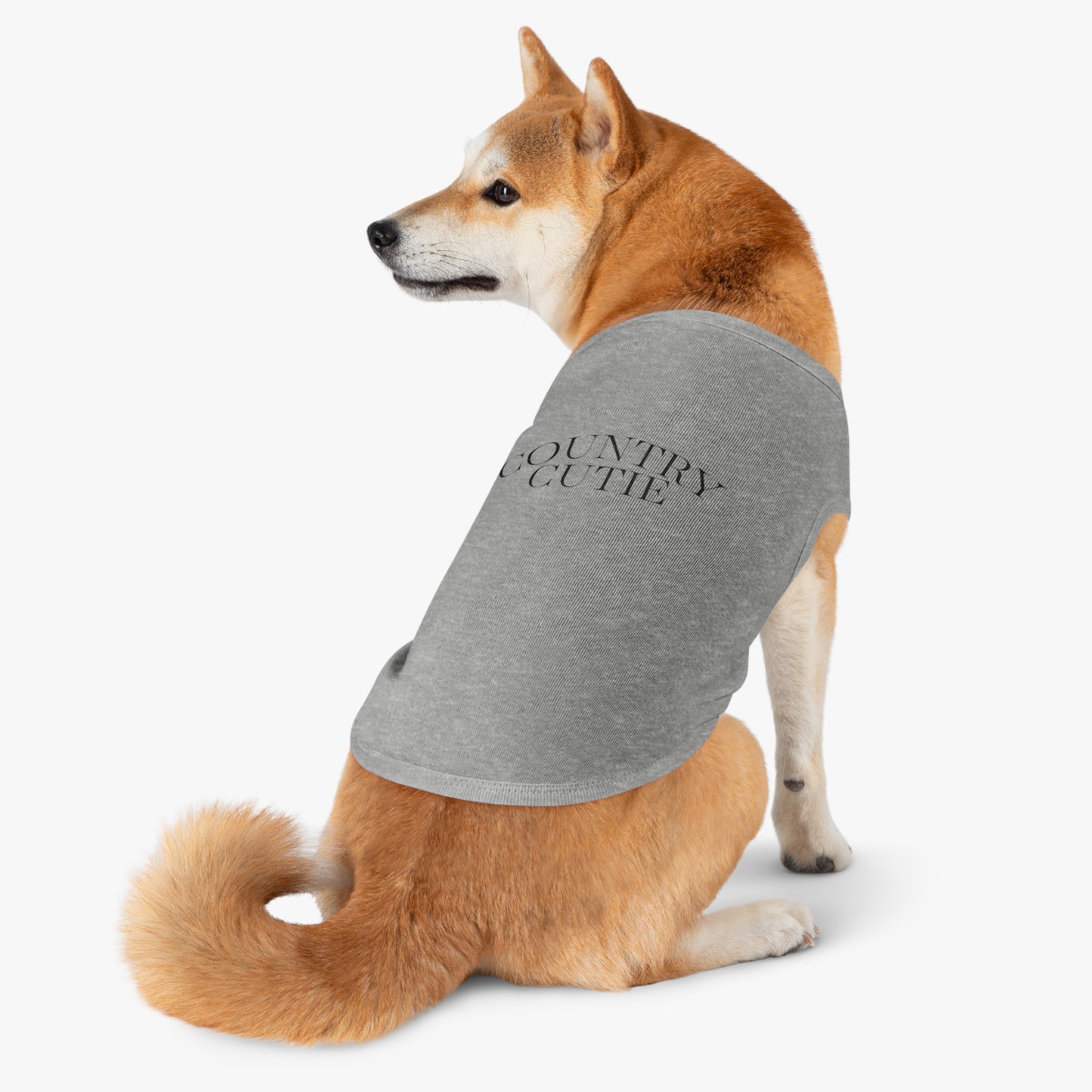 Country Cutie Pet Tank Top — Grey Dog/Cat Tee