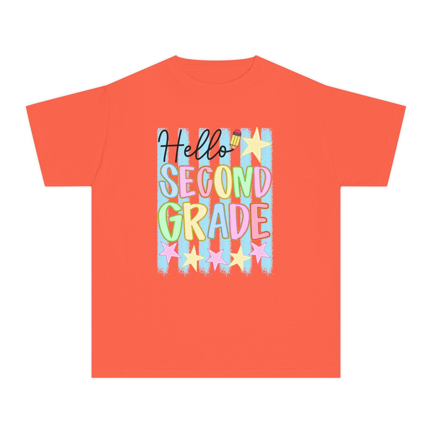 🌟📚 Hello Second Grade! T-Shirt — Bright Back-to-School