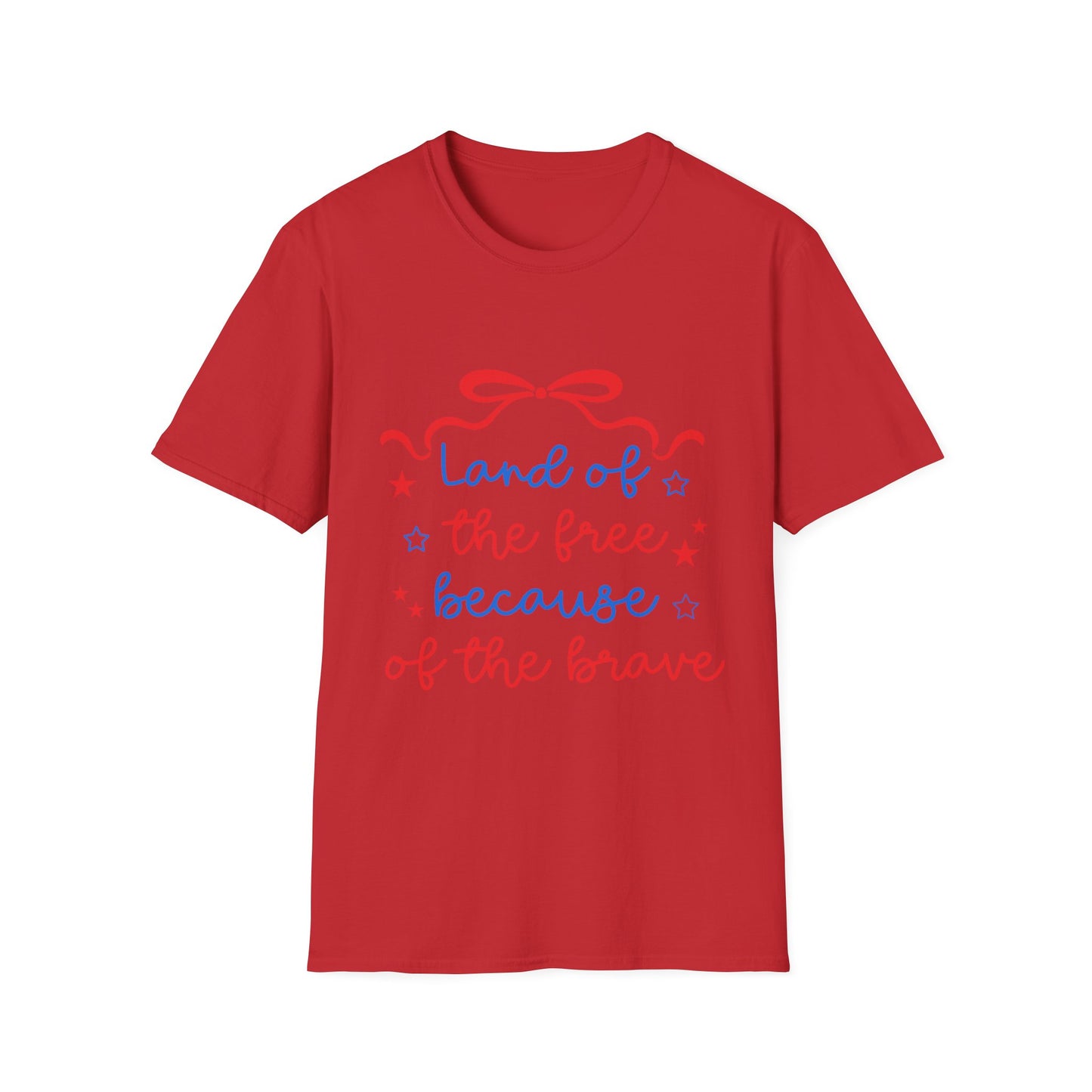 Ladies "Land of the Free Because of the Brave" 4th of July T-Shirt