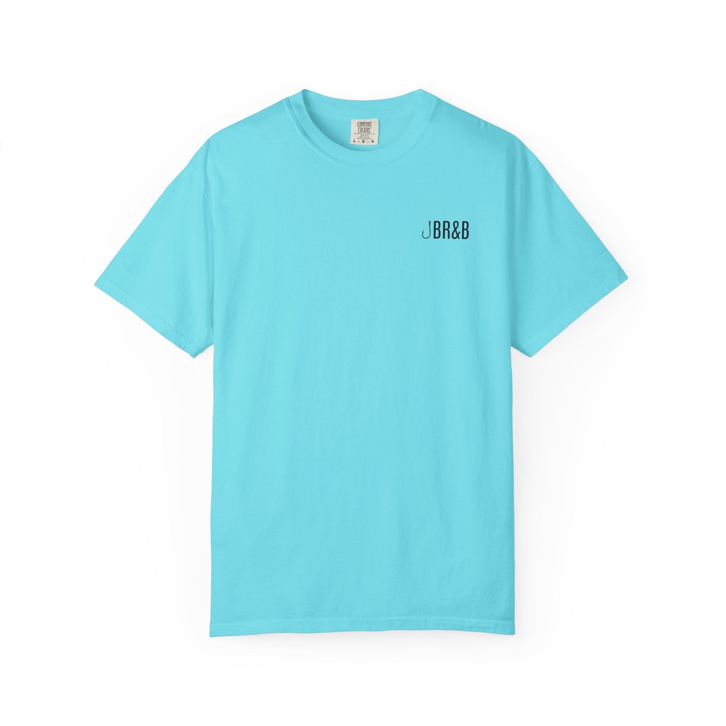 Trout Fishing Graphic T‑Shirt — Vintage Fly Rod & Hook Design