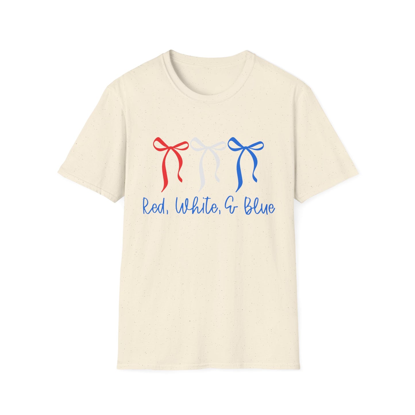 4th of July Red White & Blue Ribbon T-Shirt — Backroad & Bougie Boutique