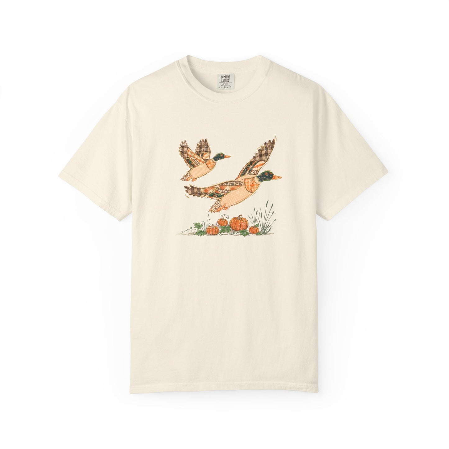 Duck Pumpkin T-Shirt — Autumn Flying Ducks Graphic Tee