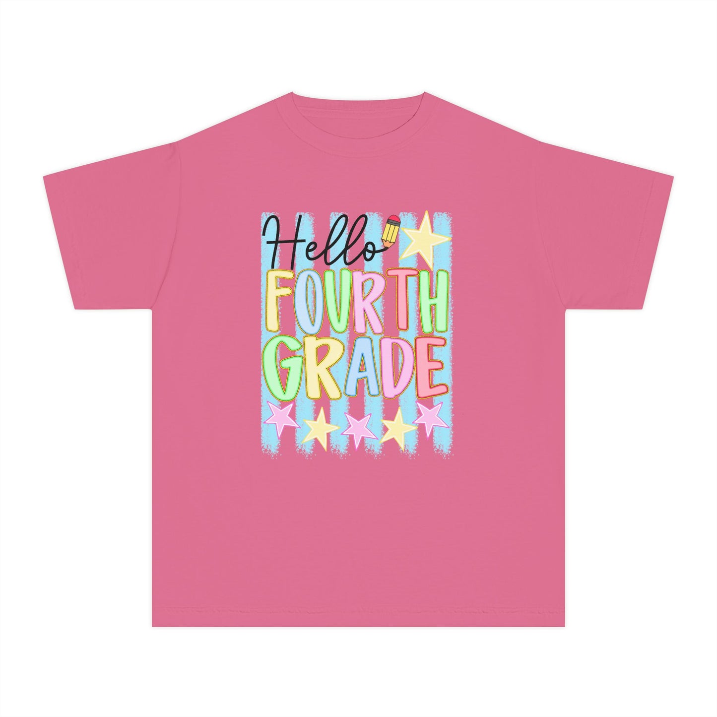 🌟📚 Hello Fourth Grade! Youth T‑Shirt