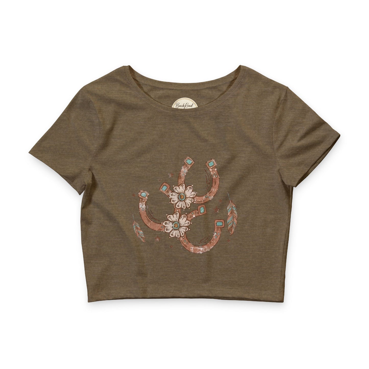 🌸🐴 Lucky Charm Crop Tee
