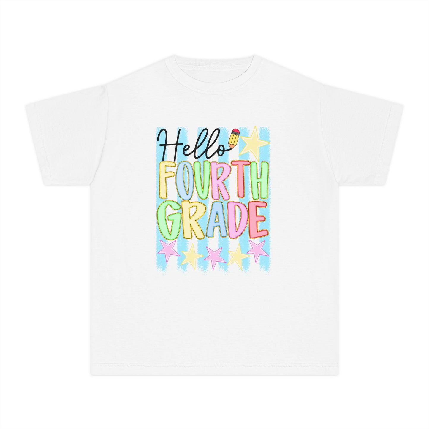 🌟📚 Hello Fourth Grade! Youth T‑Shirt