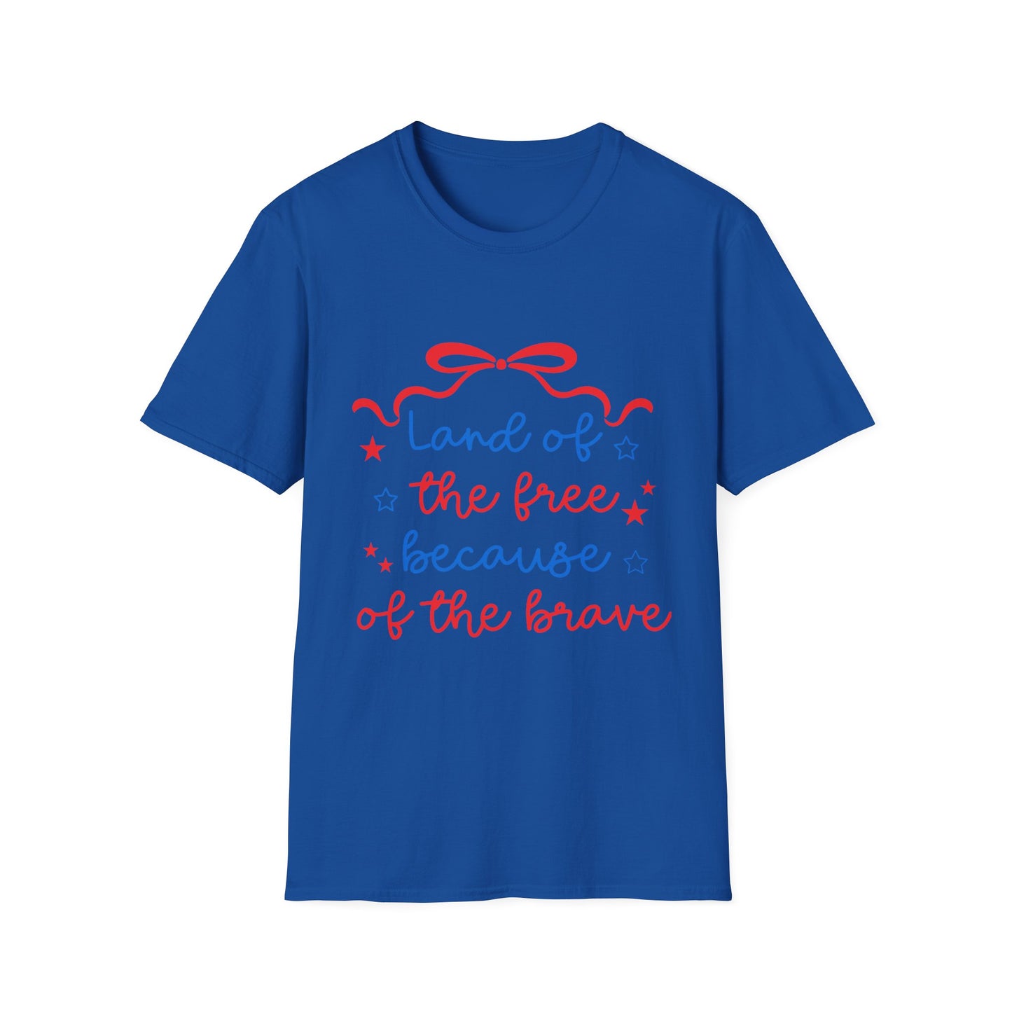 Ladies "Land of the Free Because of the Brave" 4th of July T-Shirt