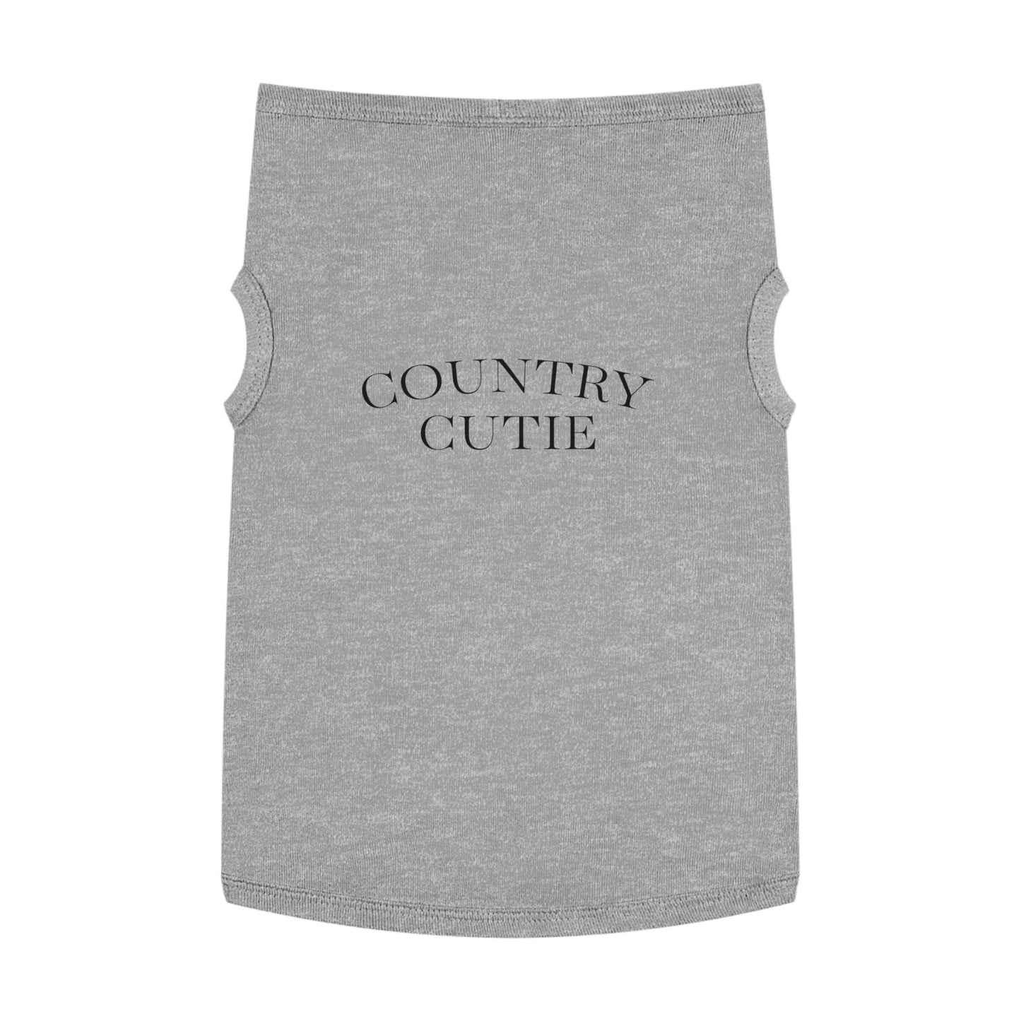 Country Cutie Pet Tank Top — Grey Dog/Cat Tee
