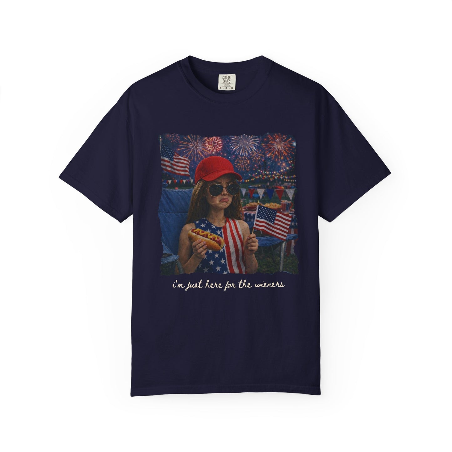 🌭🇺🇸 I’m Just Here For The Wieners Tee