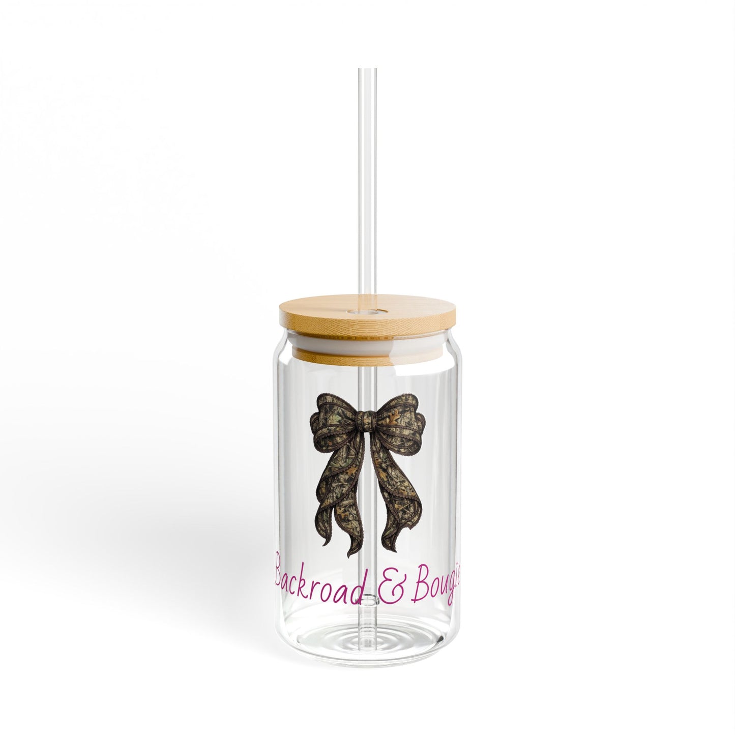 Backroad & Bougie Glass Straw Cup