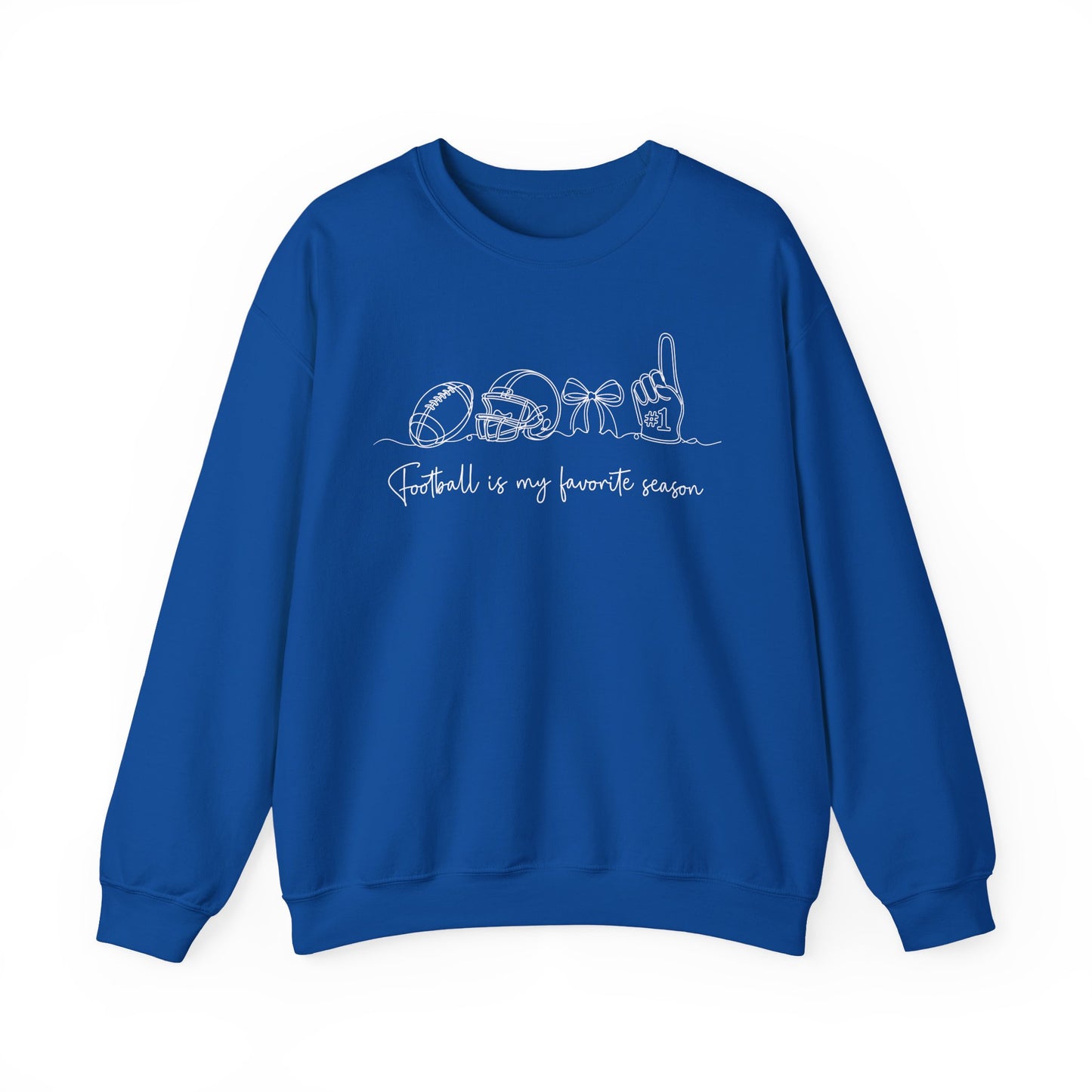Football Is My Favorite Season Crewneck Sweatshirt
