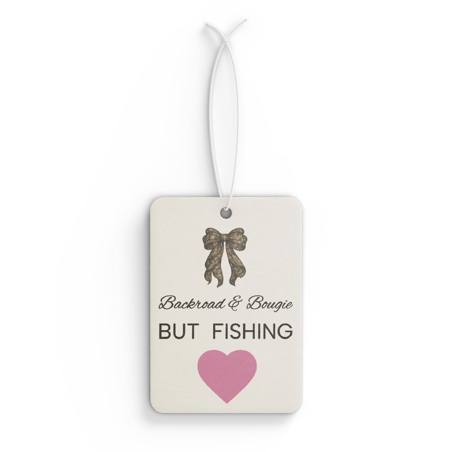 Fishing Car Air Freshener — "Backroad & Bougie" Scented Vehicle Freshener