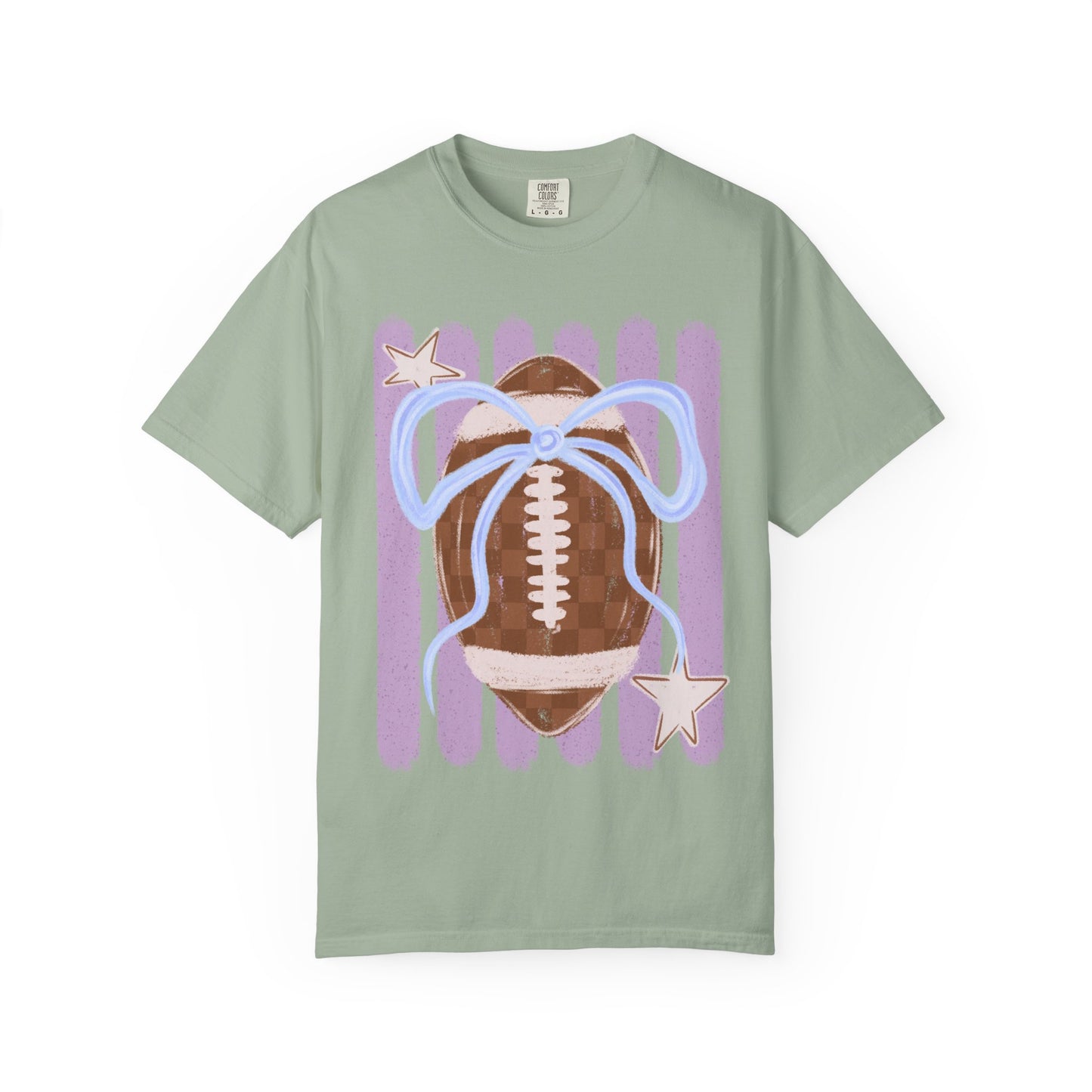 🏈🎀 Football Bow T-shirt