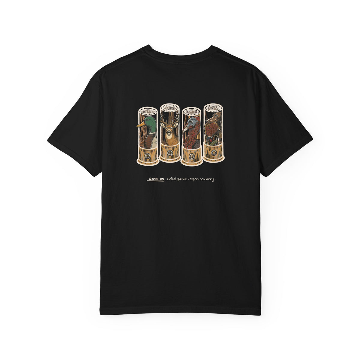 🦆 GAME ON — Wild Game Tee