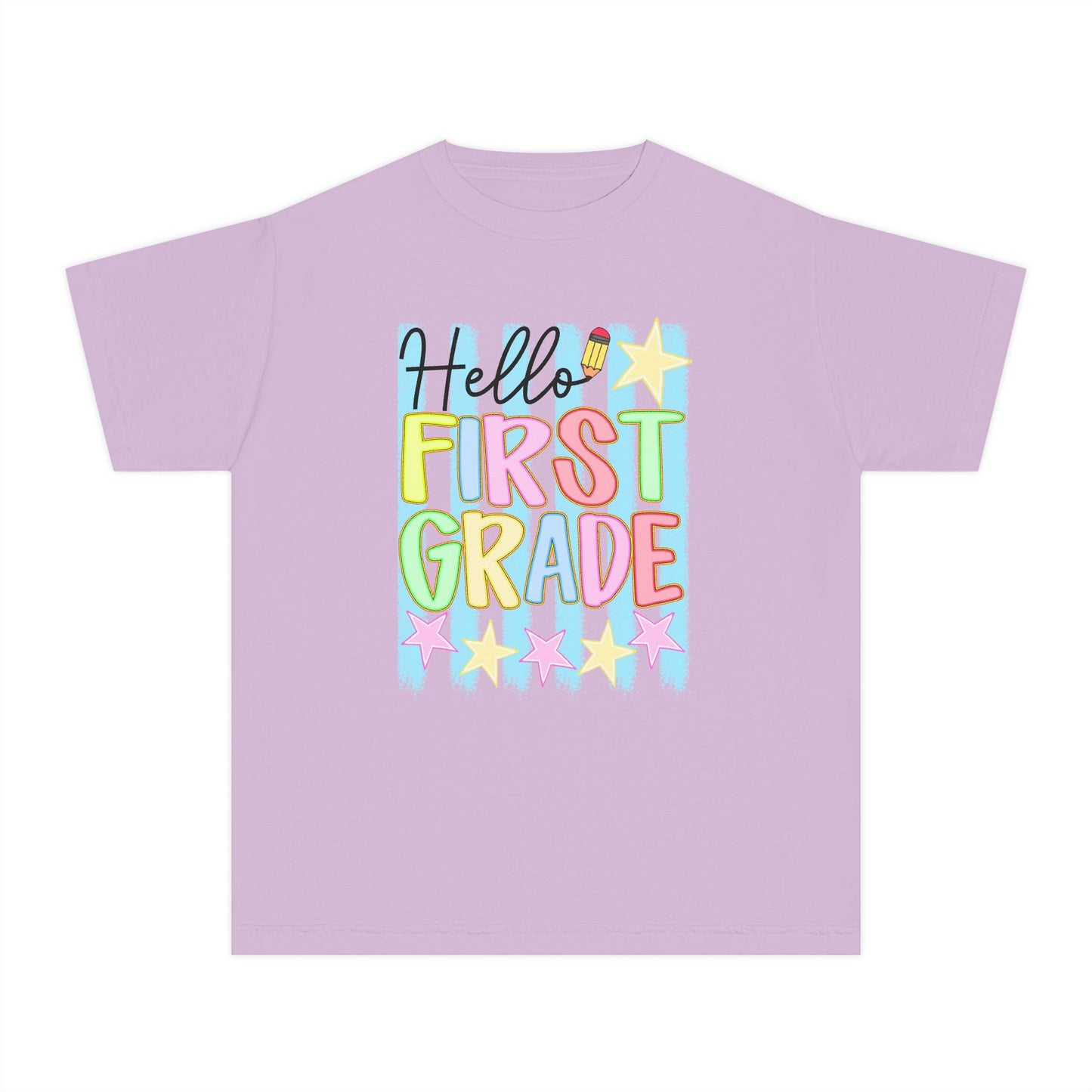 🌟📚 Hello First Grade! -Back-to-School Tee