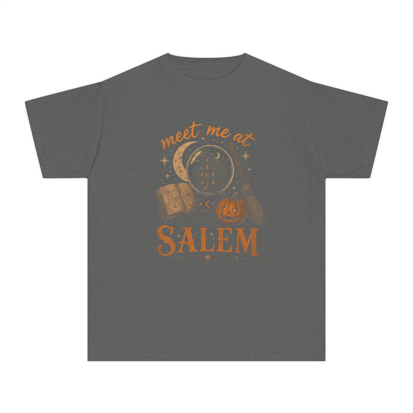 Salem Kids Tee — "Meet Me at Salem" Halloween Witchy Graphic