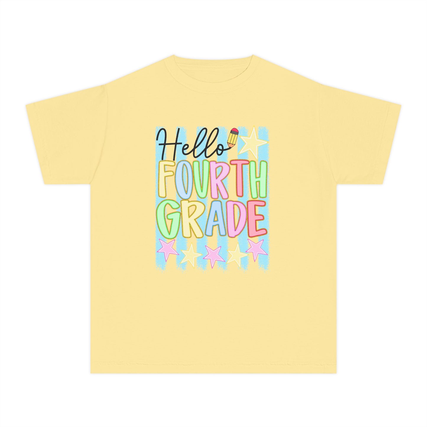 🌟📚 Hello Fourth Grade! Youth T‑Shirt