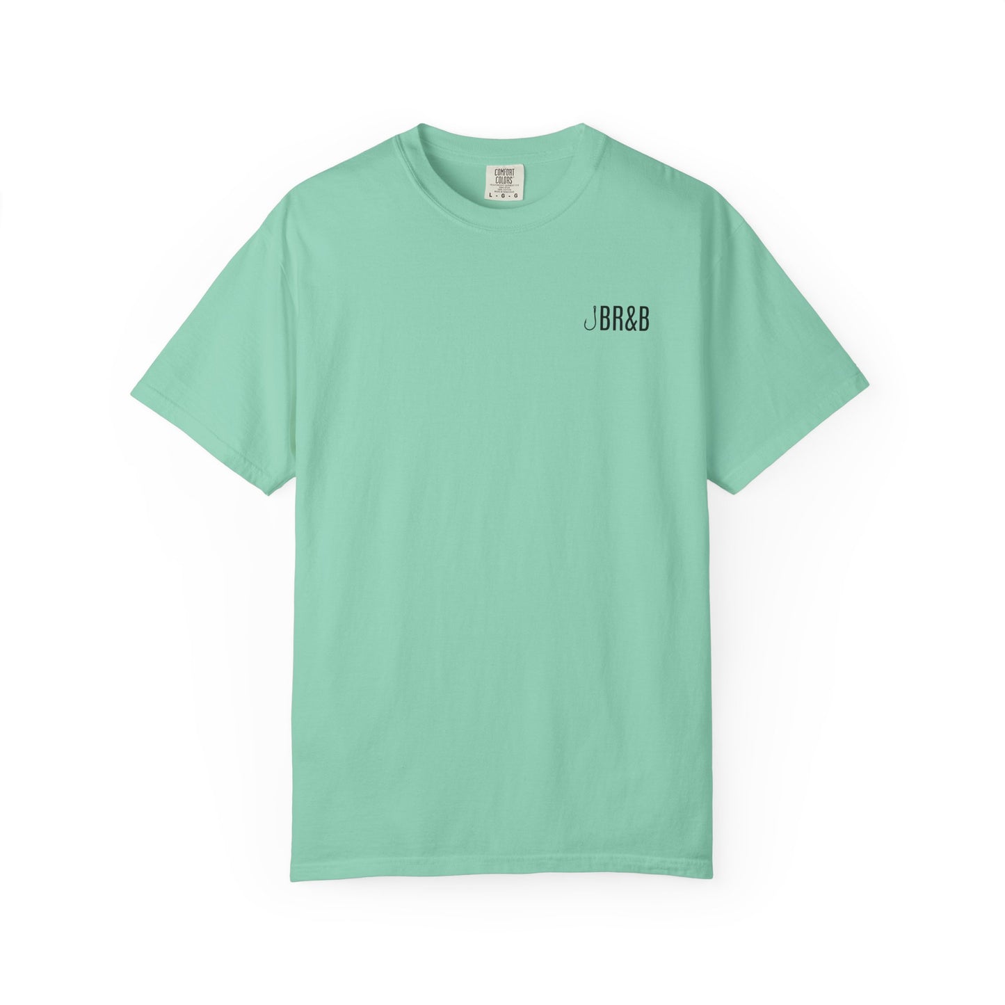 Trout Fishing Graphic T‑Shirt — Vintage Fly Rod & Hook Design
