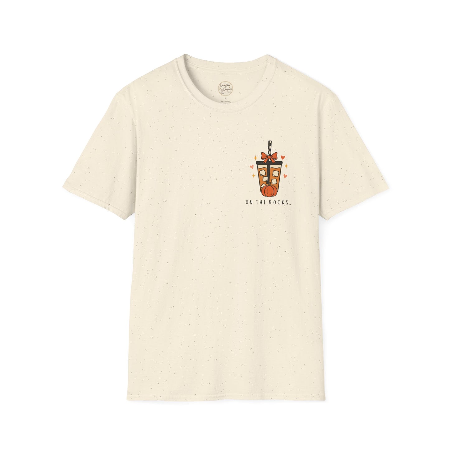 T-Shirt — "On the Rocks" Cocktail Chest Pocket Tee