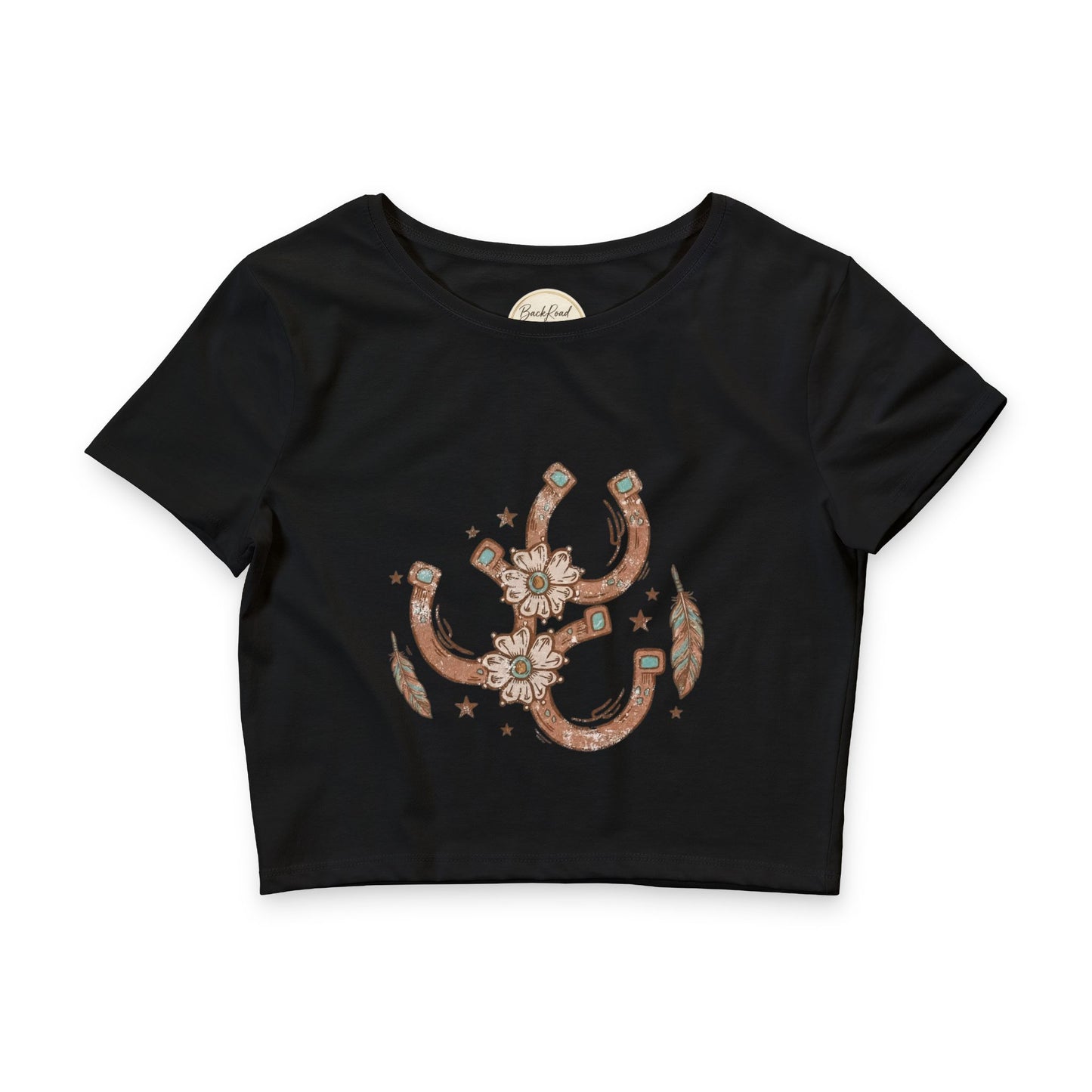 🌸🐴 Lucky Charm Crop Tee