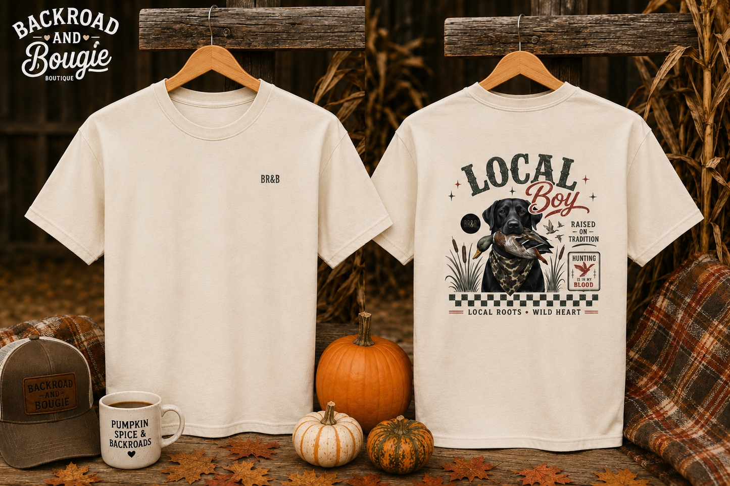 Local Boy Dog Graphic T-Shirt — Vintage Pet Rescue Design