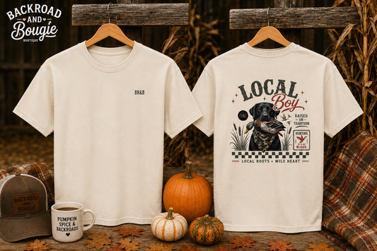 Local Boy Dog Graphic T-Shirt — Vintage Pet Rescue Design