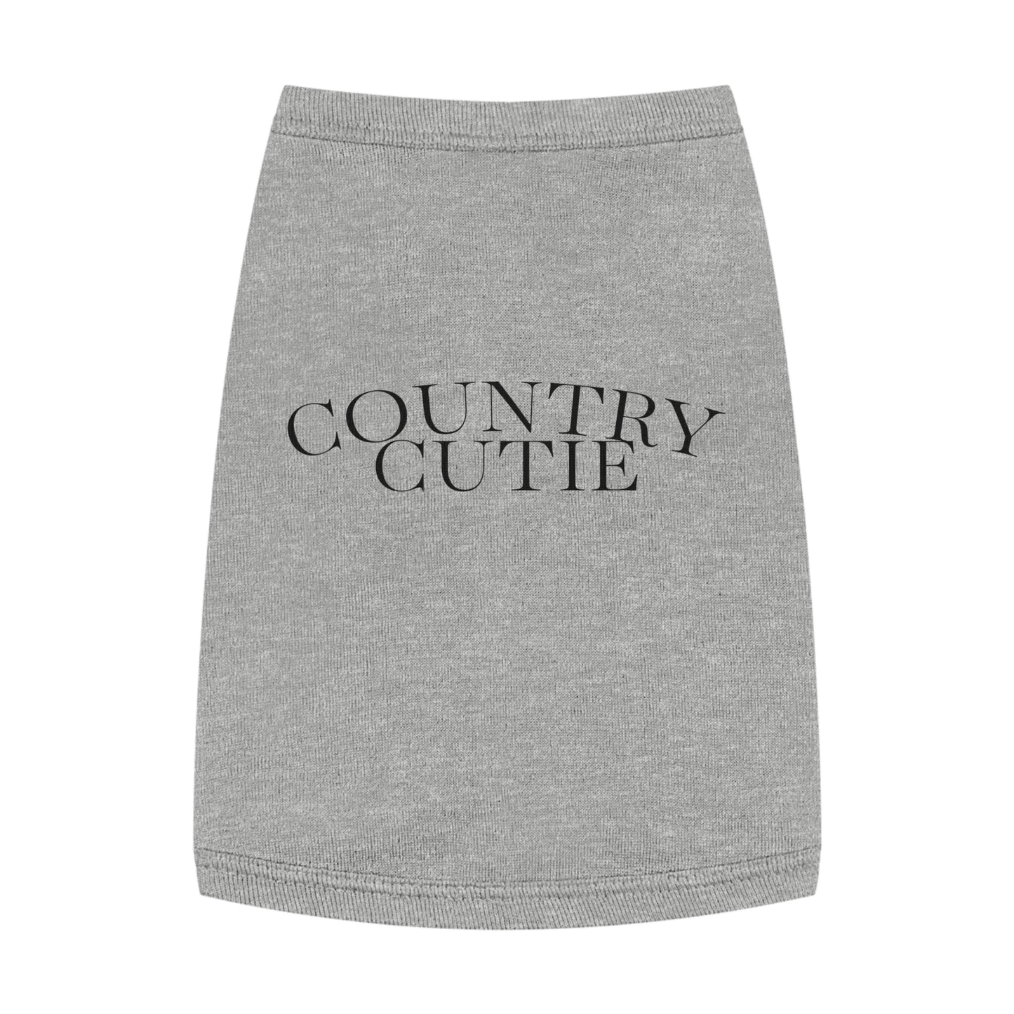 Country Cutie Pet Tank Top — Grey Dog/Cat Tee