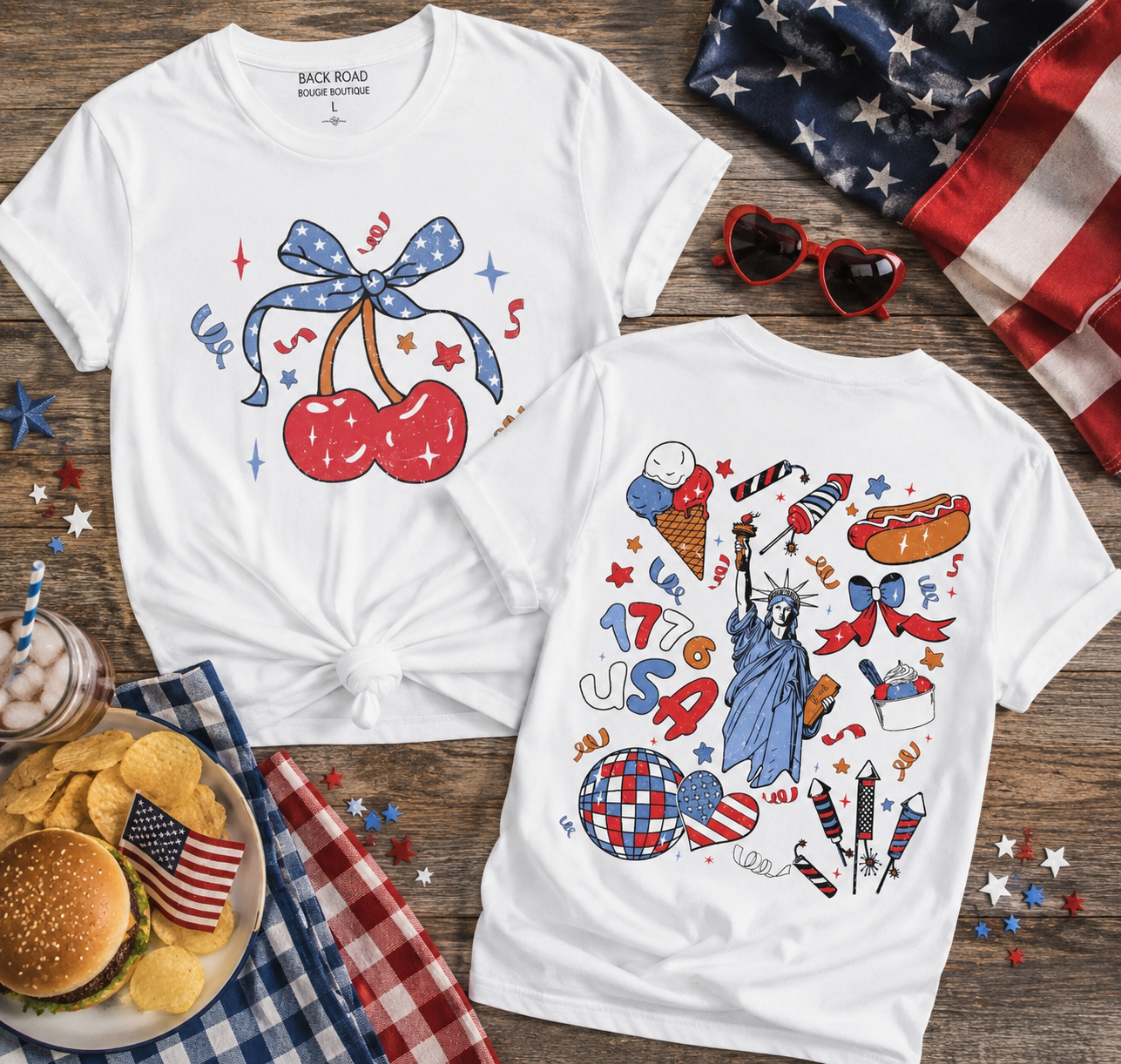 🍒🇺🇸 Americana Cherry Tee