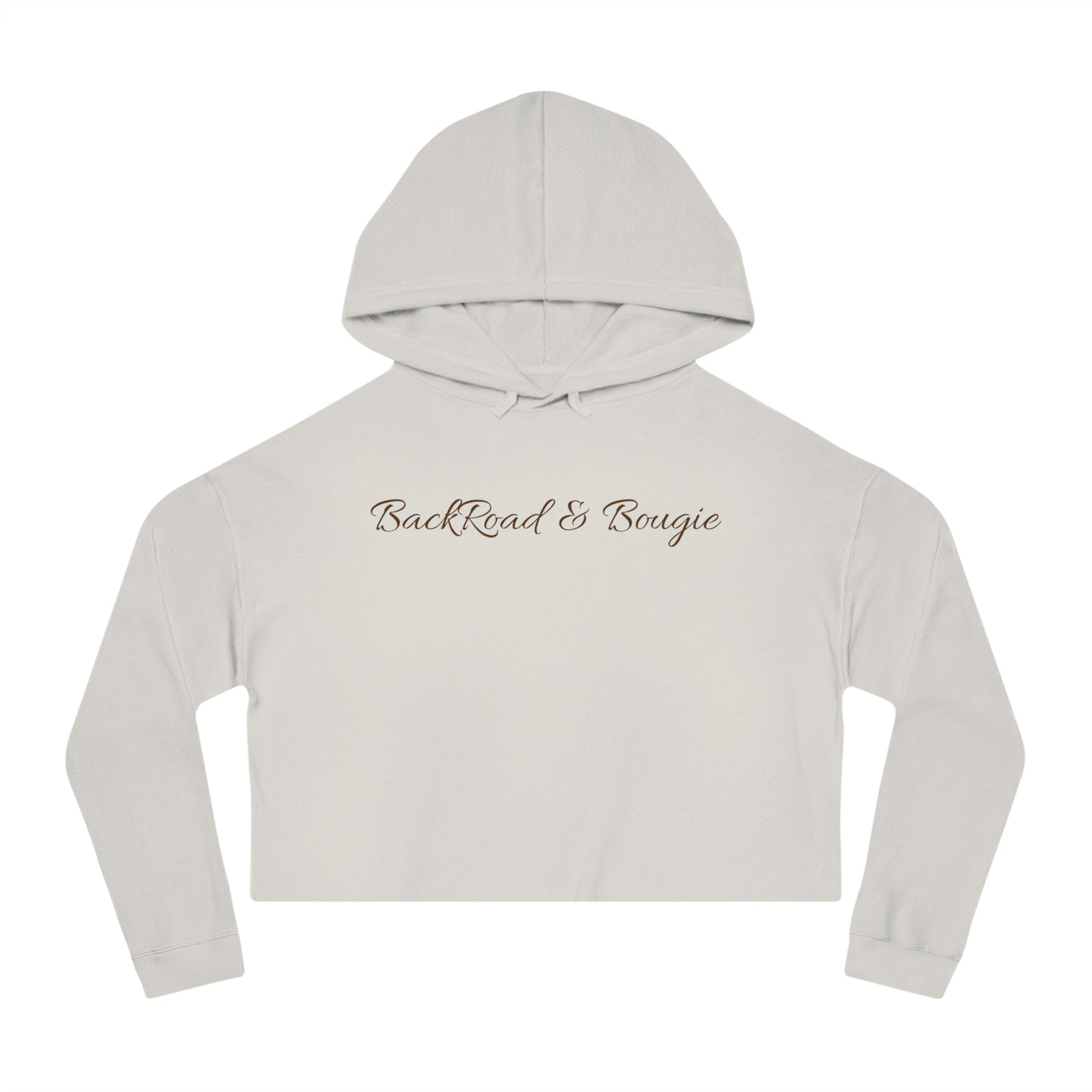 Back Road & Bougie Cropped Hoodie 🌾🤍  Cozy Country Style with a Bougie Twist