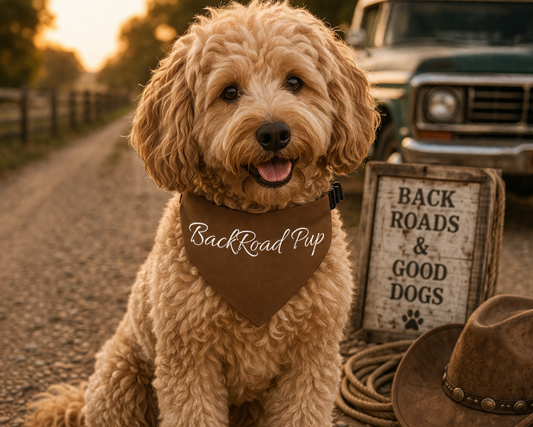 🐾 BackRoad Pup Bandana Collar