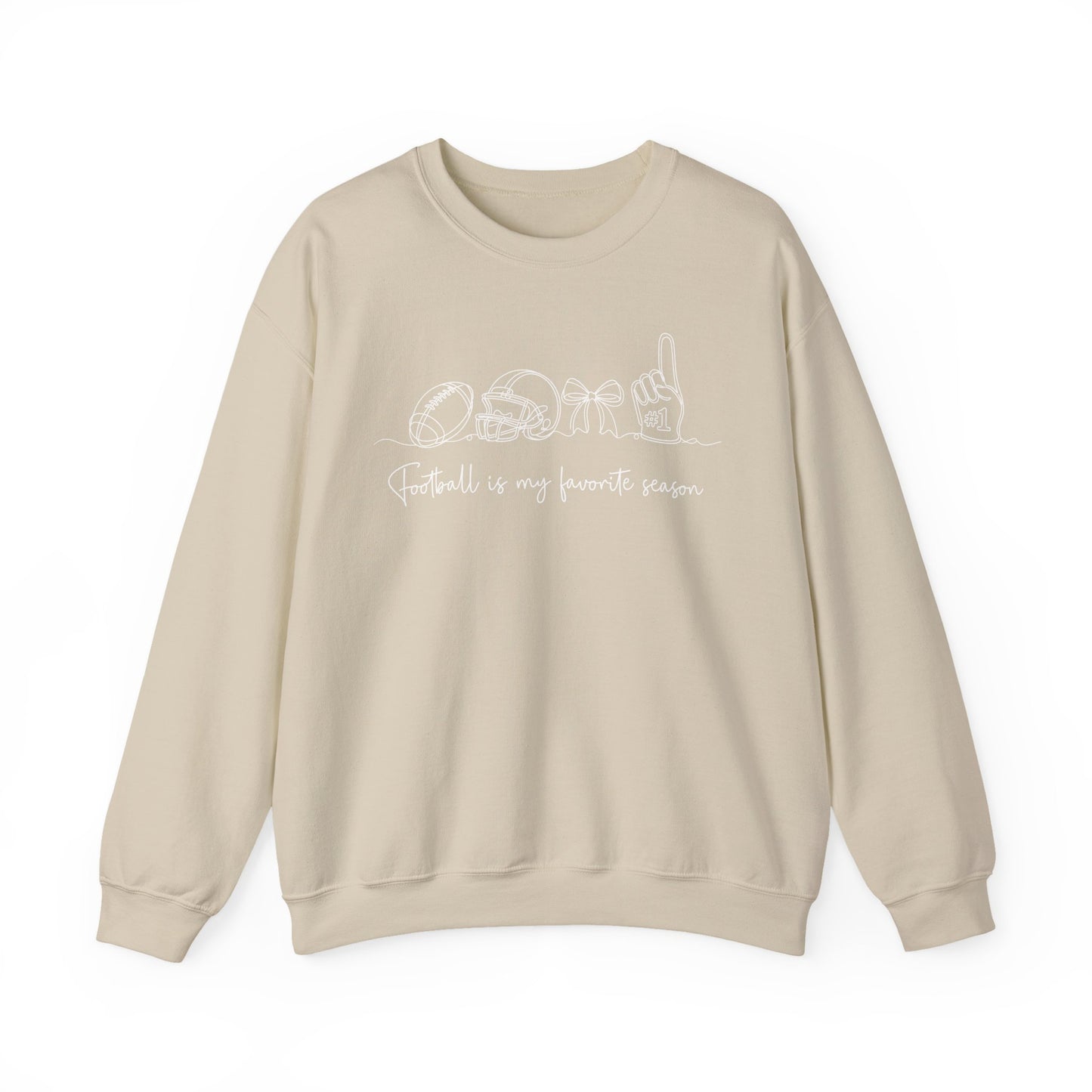 Football Is My Favorite Season Crewneck Sweatshirt