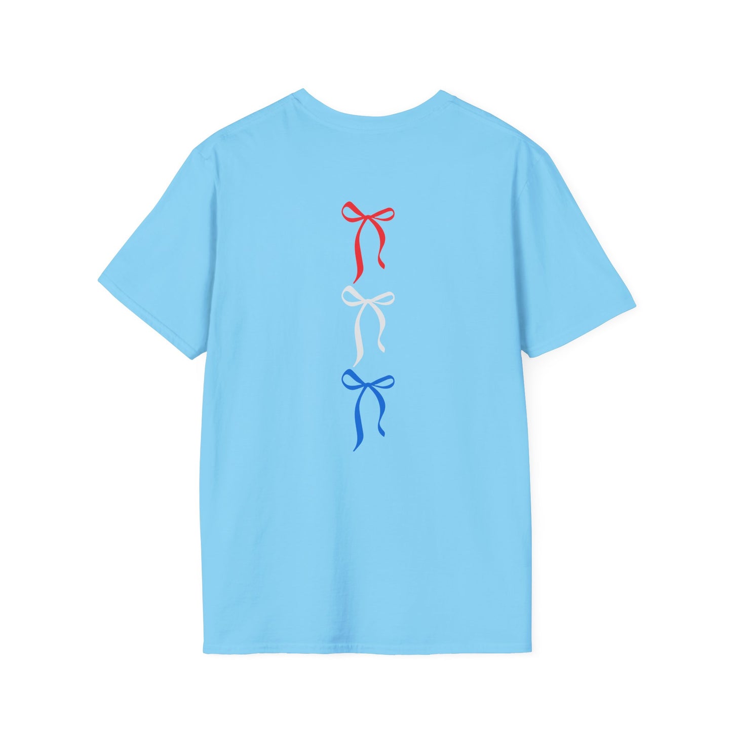 4th of July Red White & Blue Ribbon T-Shirt — Backroad & Bougie Boutique