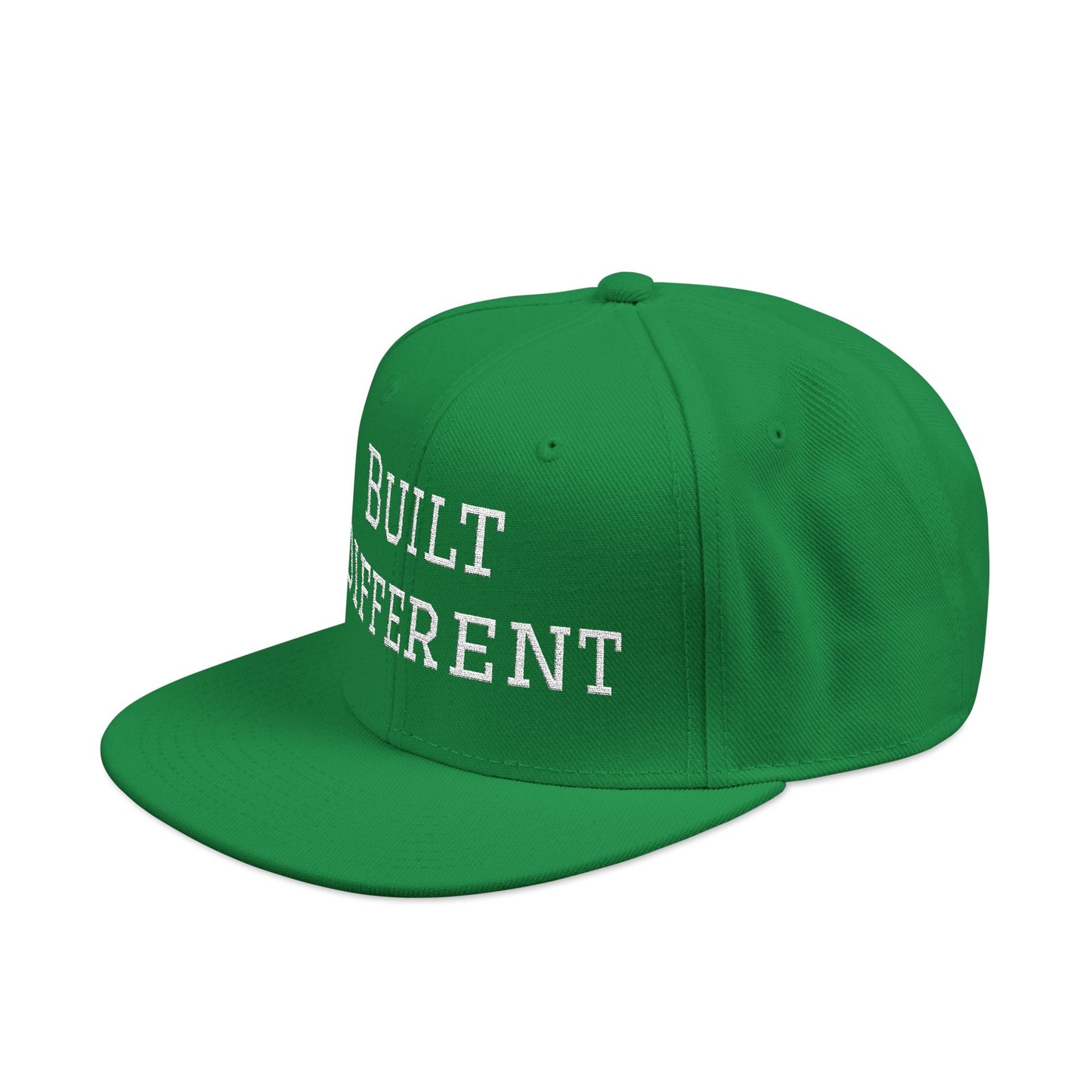 Built Different Embroidered Snapback Hat — Adjustable Streetwear Cap
