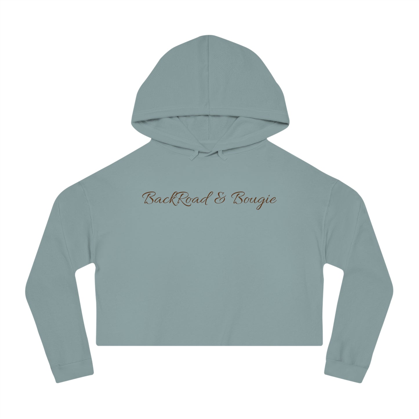 Back Road & Bougie Cropped Hoodie 🌾🤍  Cozy Country Style with a Bougie Twist